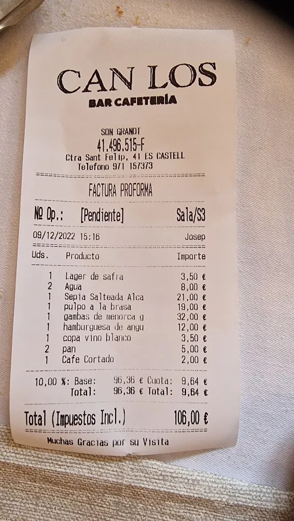 Santi Talo_Can Los Son Granot_Castell Es_review