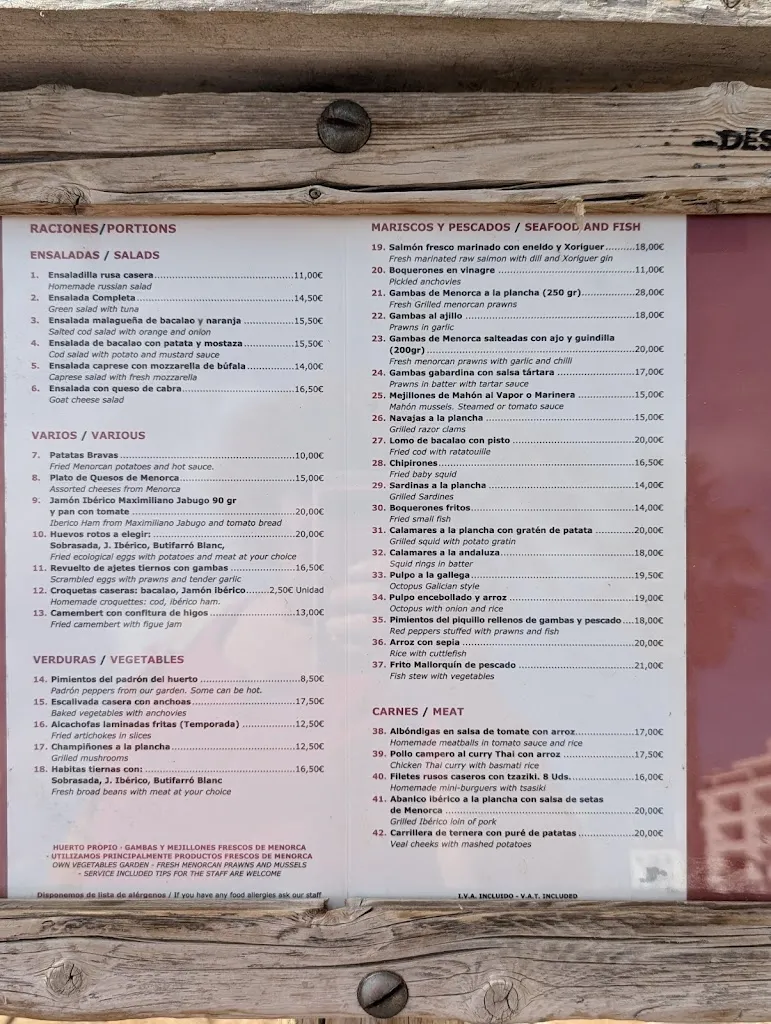 Menu_Restaurant Miramar_Castell Es_image_1