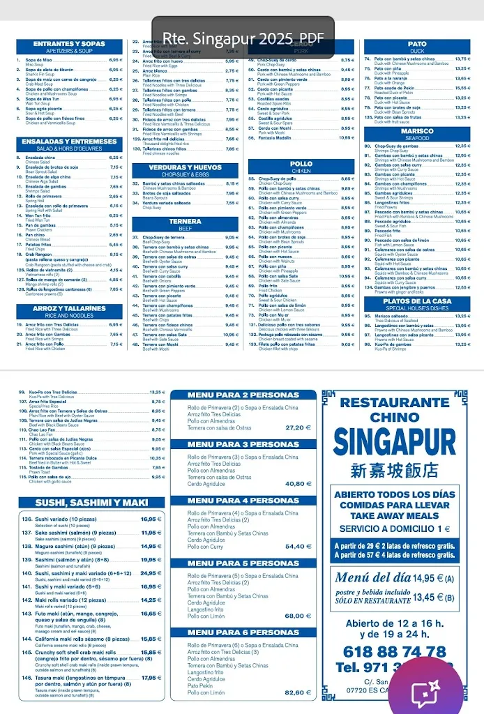 Menu_Restaurant xinès Nova Singapur_Castell Es_image_1