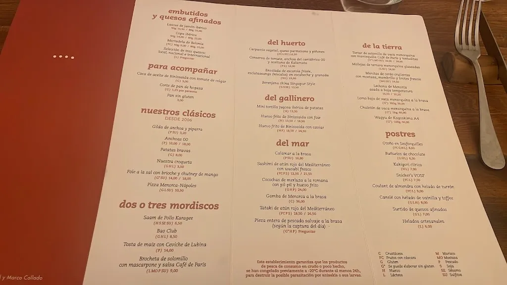 Menu_Restaurant Ses Forquilles_Castell Es_image_4