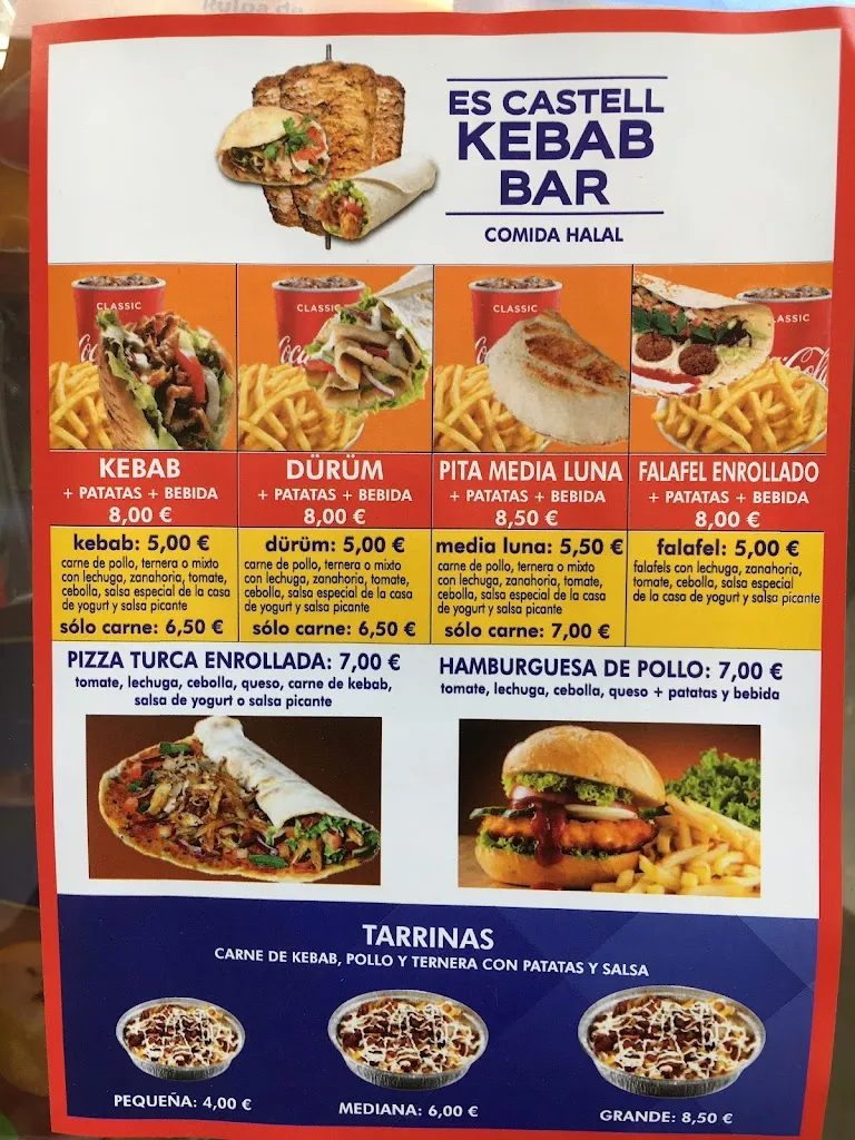 Menü_Es Castell Kebab Bar_Castell Es_Bild_2