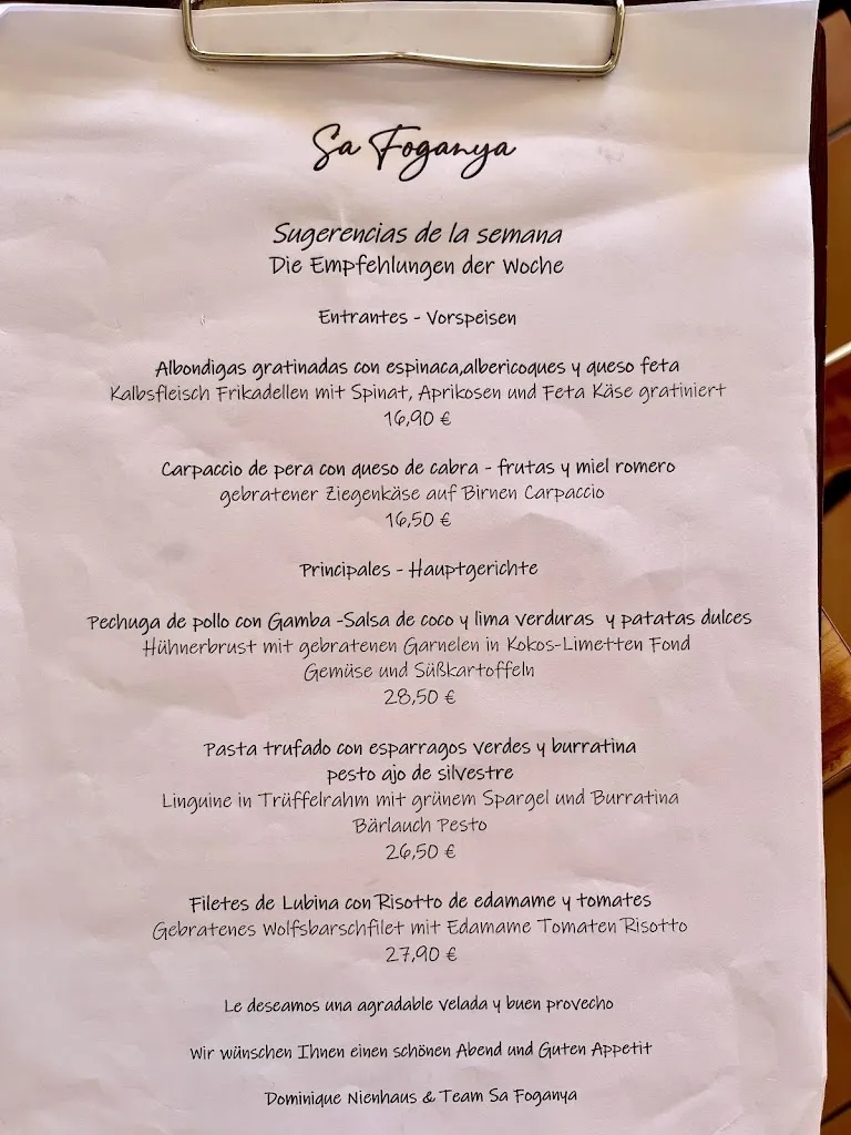 Menu_Sa Foganya_Colònia de Sant Jordi_image_1