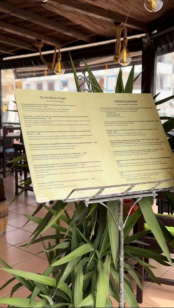 Menu_La Vista Cala Ratjada_Cala Rajada_immagine_1