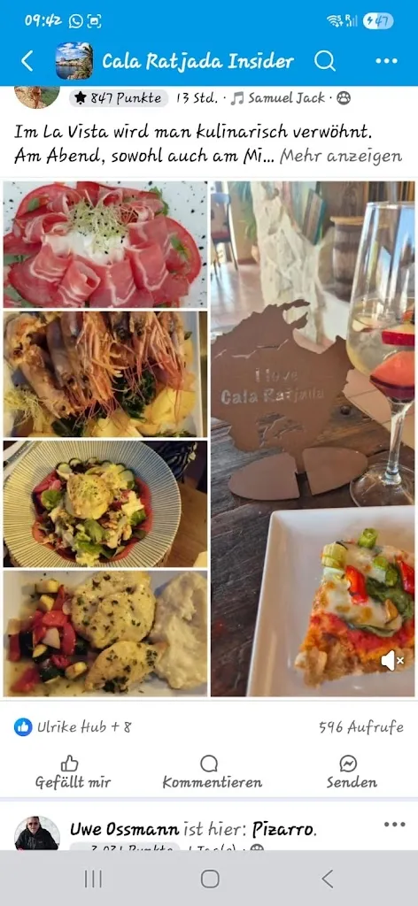 Menu_La Vista Cala Ratjada_Cala Rajada_immagine_3