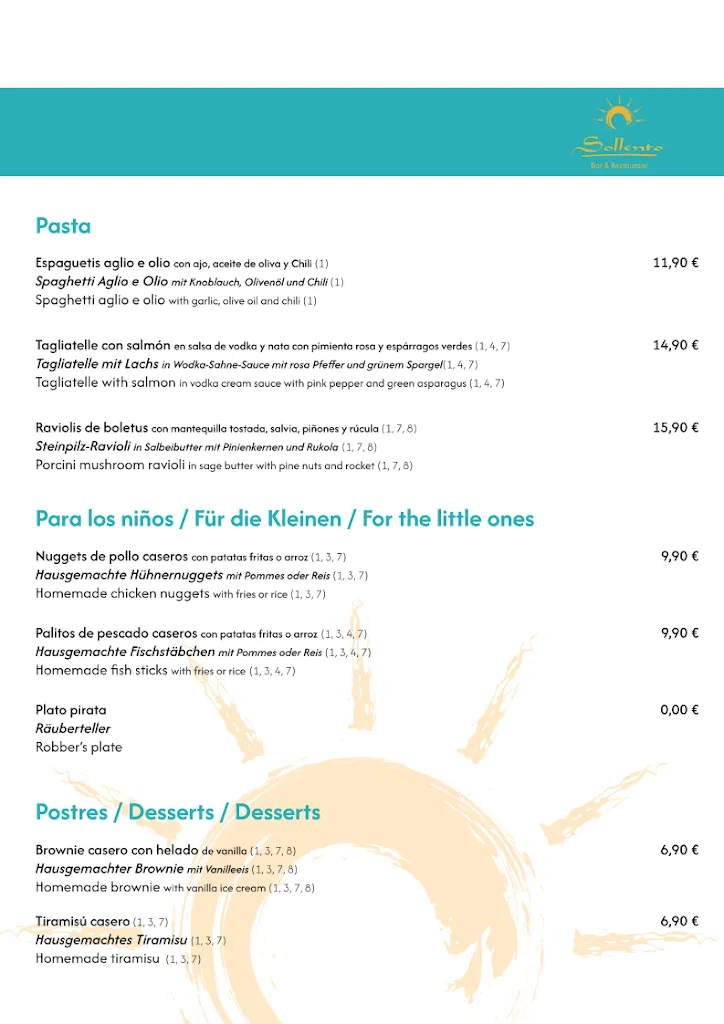 Menu_Sollento - Bar & Restaurant_Cala Rajada_image_1
