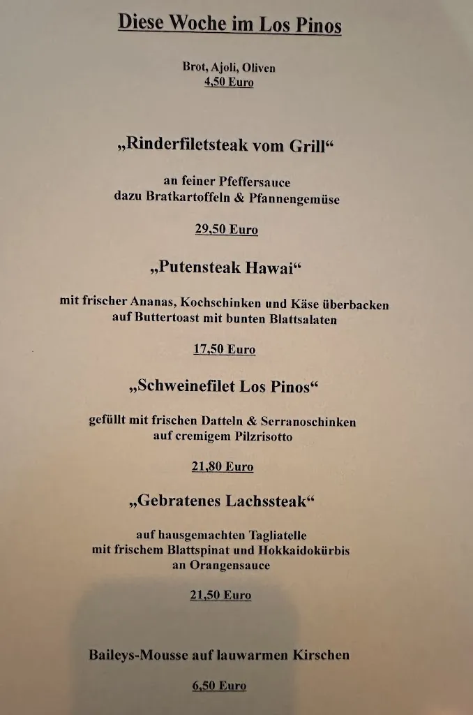 Menu_Los Pinos Cala Ratjada_Cala Rajada_image_1