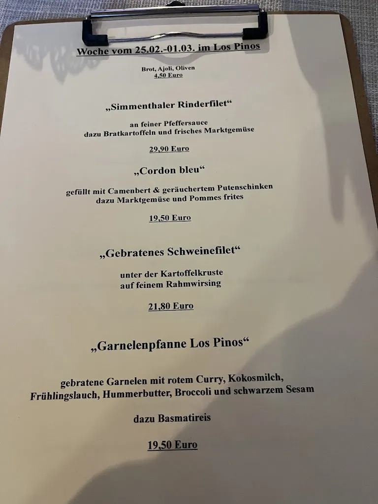 Menu_Los Pinos Cala Ratjada_Cala Rajada_image_2