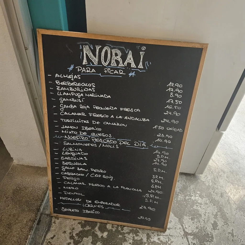 Menu_Norai Cala Rajada Restaurant-Cafeteria_Cala Rajada_image_4