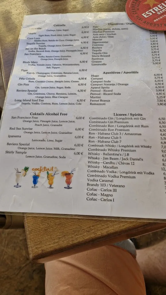 Menu_Cafe - Restaurant Baviera_Cala Rajada_image_2