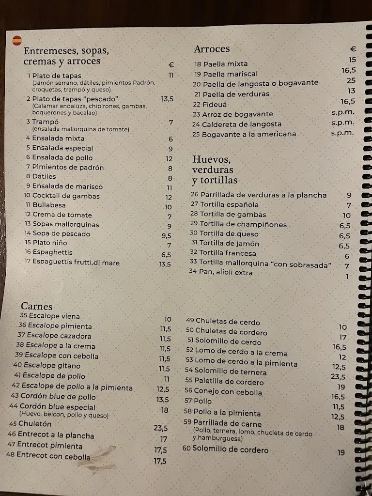 Menu_Restaurante Can Manolo_Cala Rajada_image_4