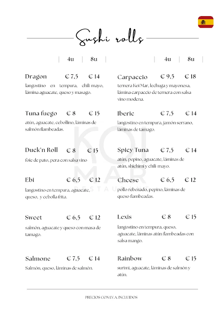 Menu_KOI MAR SUSHI_Cala Rajada_image_2