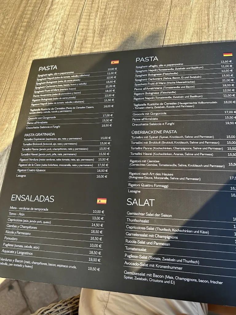 Menu_Ristorante Pizzeria La Luna_Cala Rajada_immagine_4