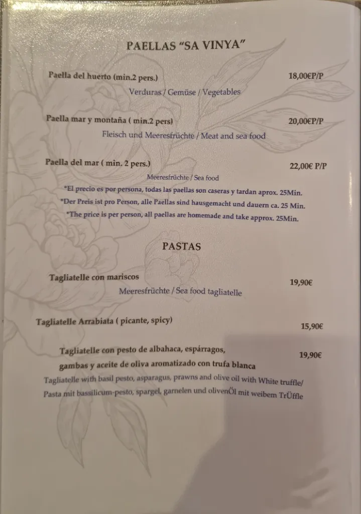 Menu_Restaurant Sa Vinya_Deyá_image_1