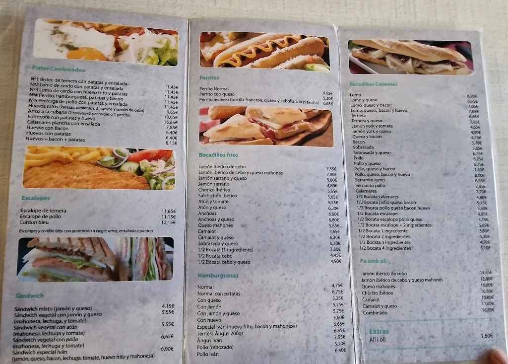 Menu_Bar Restaurante - Casa Iván_Coll d'en Rabassa_image_4