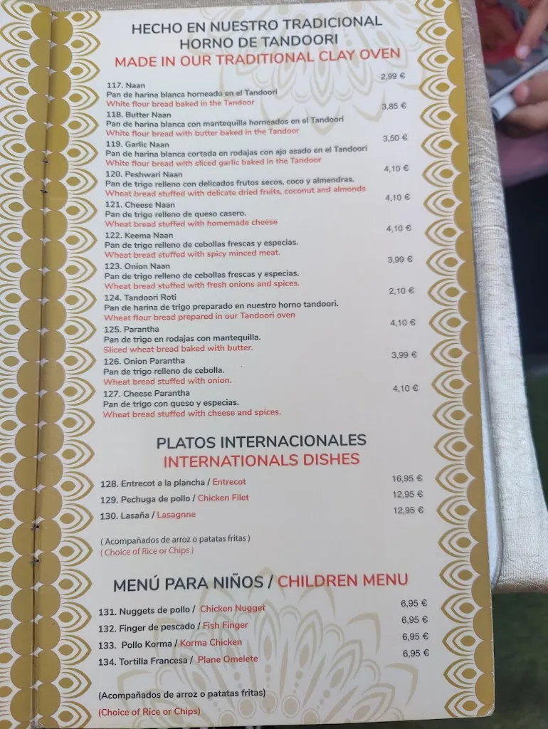 Menu_PUNJABI CURRY ORIGINAL INDIAN RESTAURANT BAR_Calp_image_1