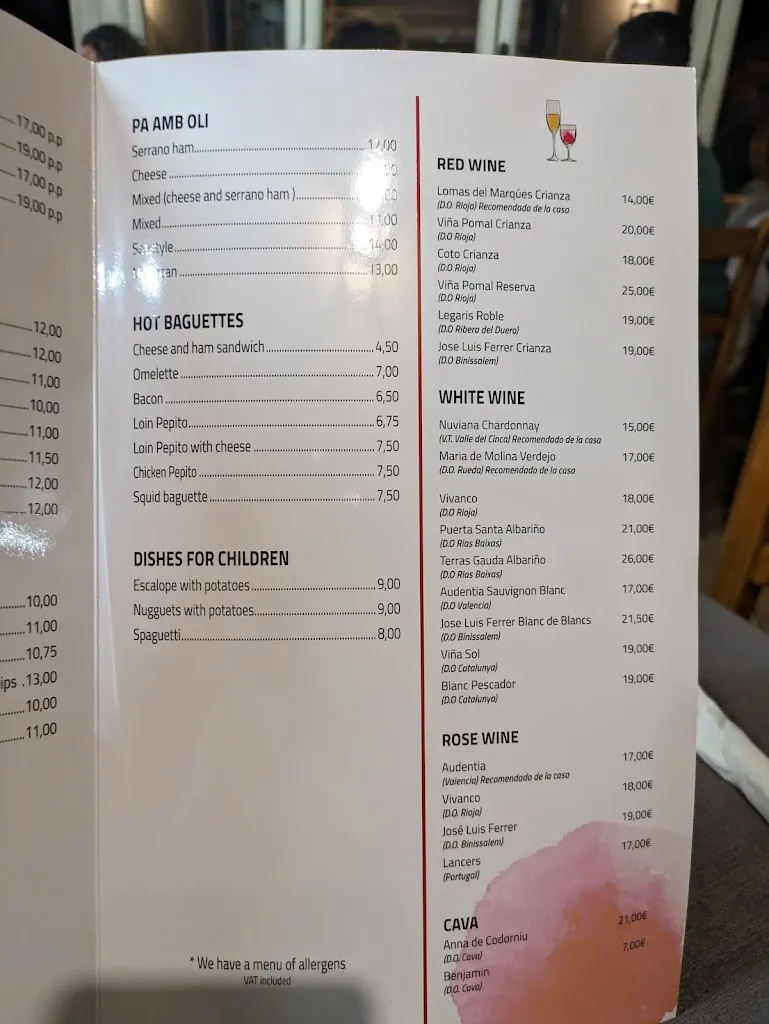 Menu_Bar Cala Canta_Coll d'en Rabassa_image_3