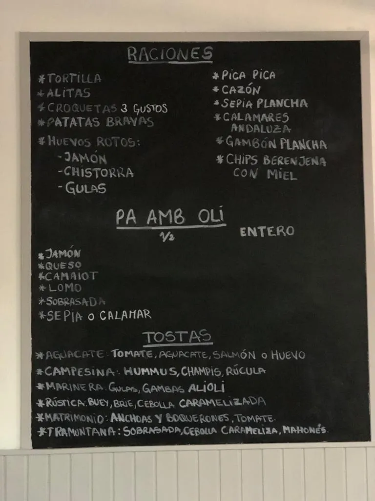 Menu_El Rincón de las Tapas_Coll d'en Rabassa_image_1