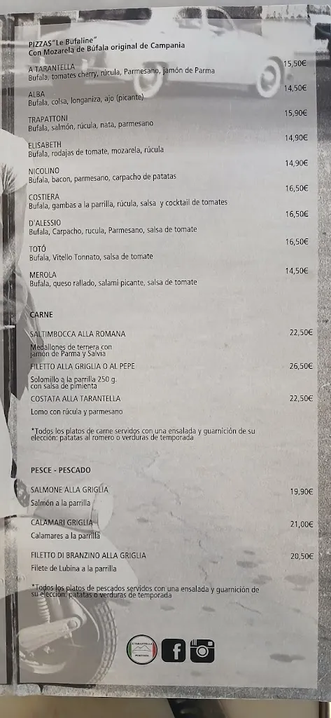 Menu_Trattoria A Tarantella_Coll d'en Rabassa_image_2