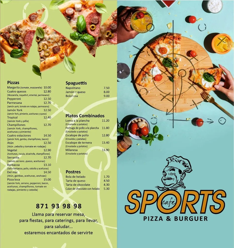 Menu_Sports Café_Coll d'en Rabassa_image_1