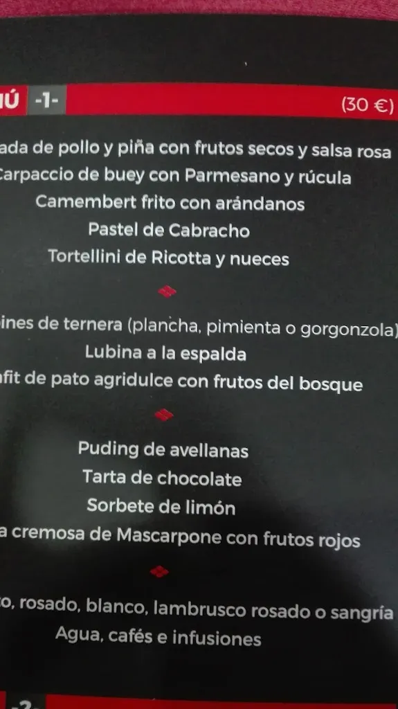 Menu_Restaurante La Cantina_Coll d'en Rabassa_image_2
