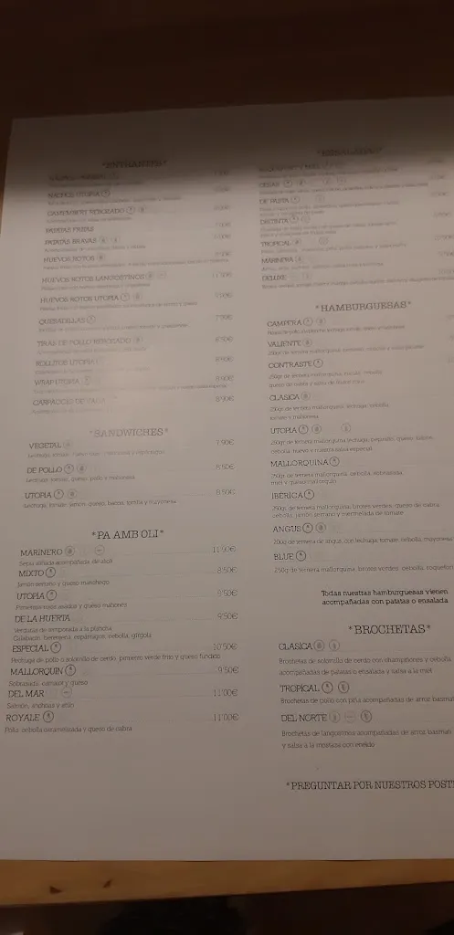 Menu_Tiziano's Bistró Restaurante_Coll d'en Rabassa_image_4