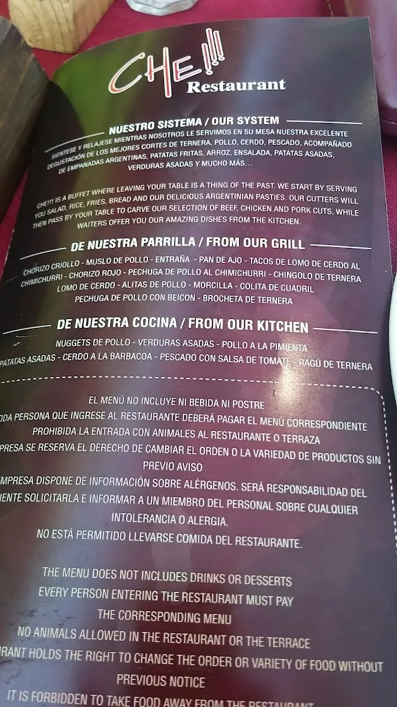 Menu_Che!!! Asador argentino  Local 1-10A_Coll d'en Rabassa_image_2