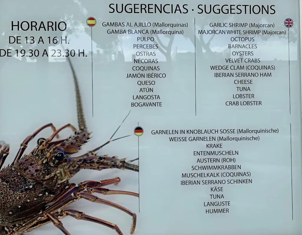 Menu_Restaurante Bonsol_Coll d'en Rabassa_image_1