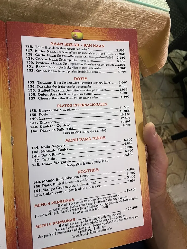 Menu_INDIAN CURRY ORIGINAL INDIAN RESTAURANT BAR_Calp_image_2
