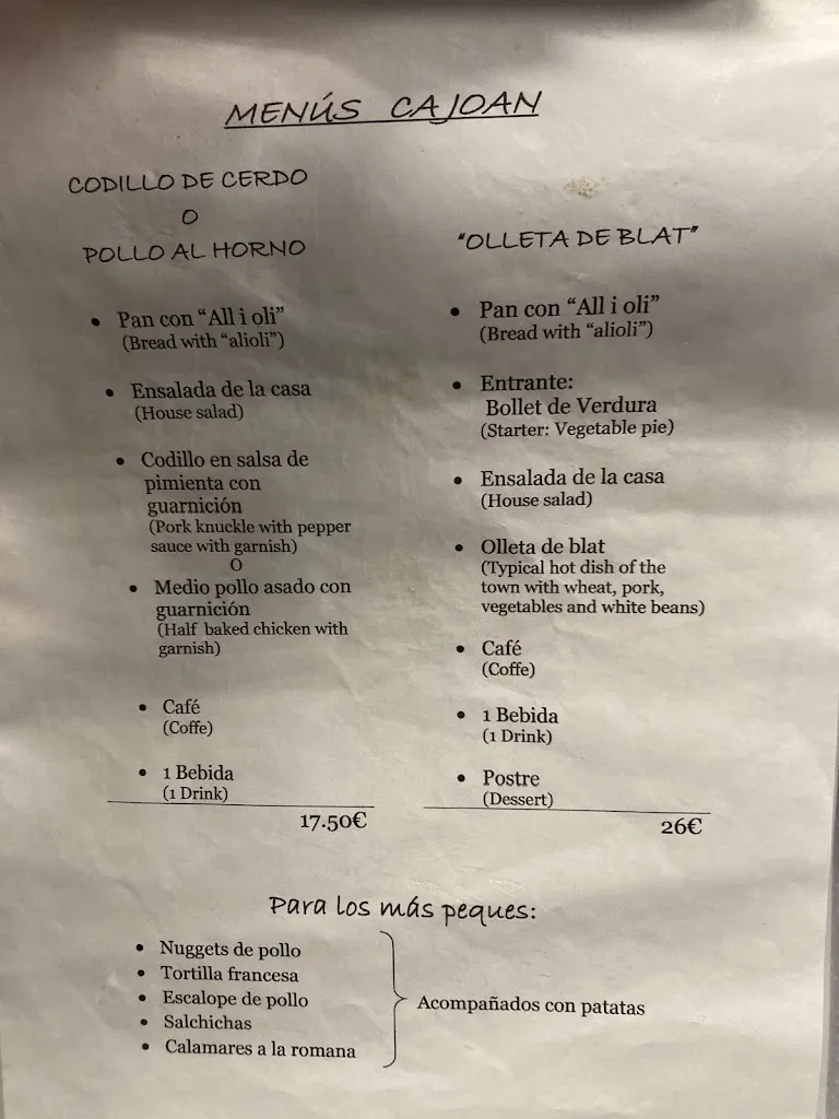 Menu_Ca Joan_Castell de Castells_image_1