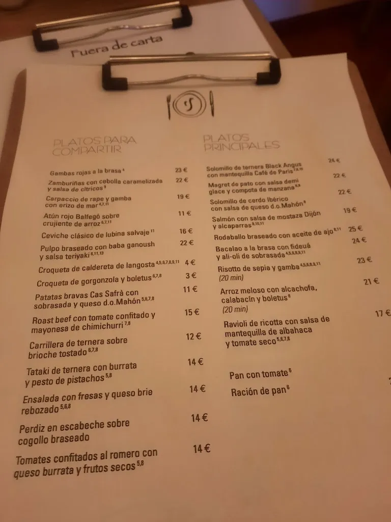 Menu_Cas Safrà Restaurant_Ciutadella de Menorca_image_4