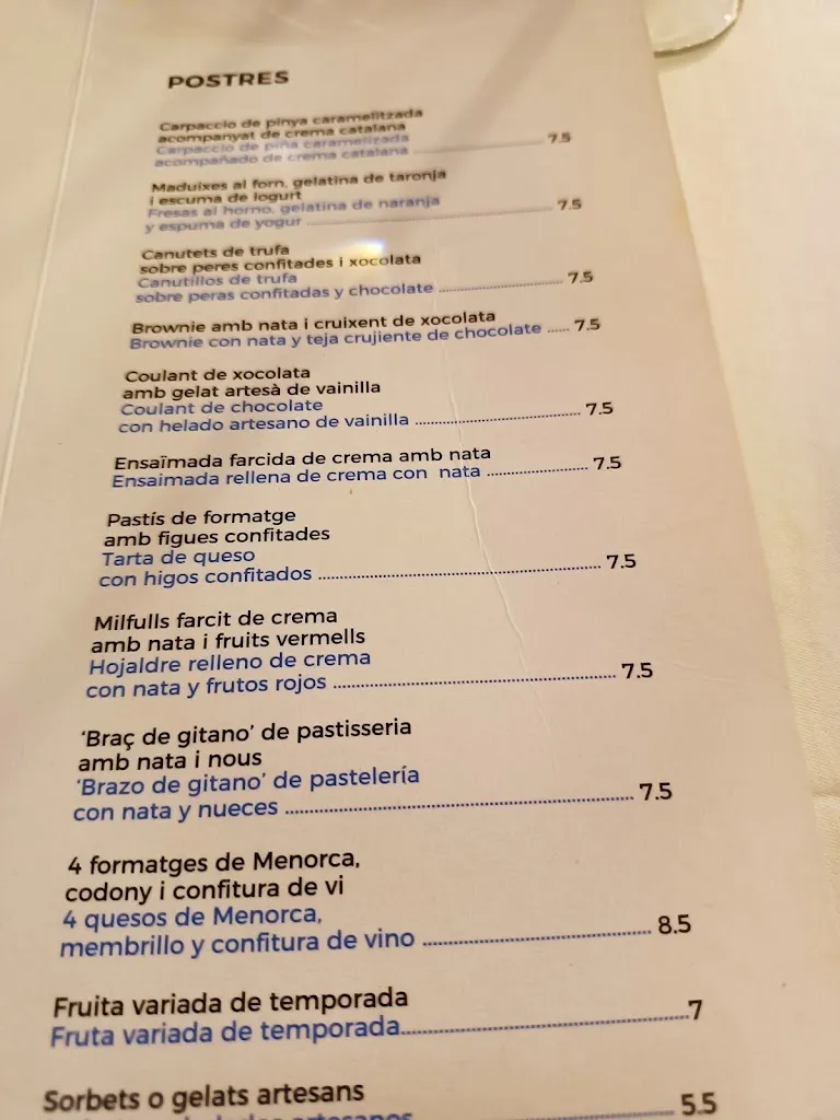 Menu_Restaurant S'Amarador - Port de Ciutadella_Ciutadella de Menorca_image_4