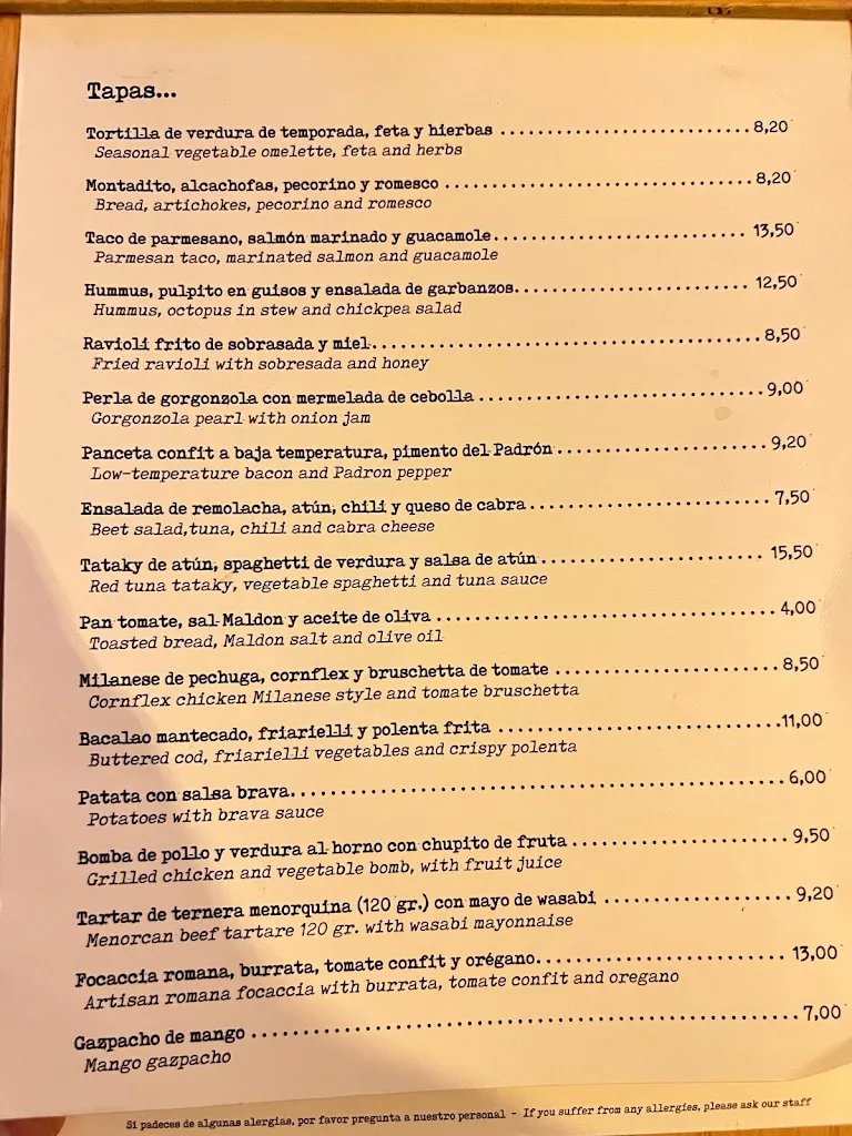 Menu_Maramao Menorca_Ciutadella de Menorca_immagine_1