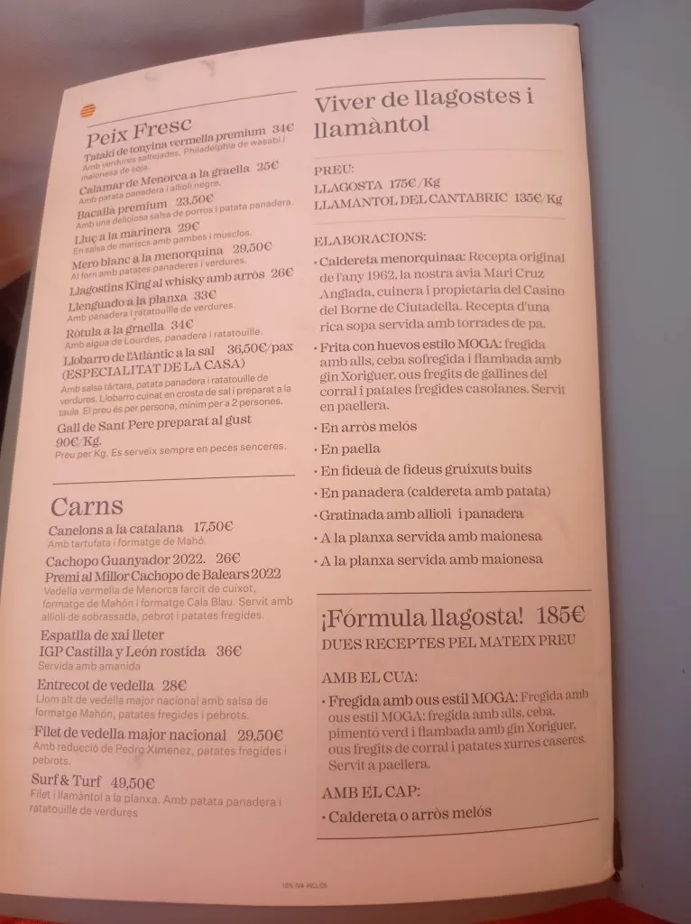 Menu_Restaurante Aquarium Port Ciutadella_Ciutadella de Menorca_image_4