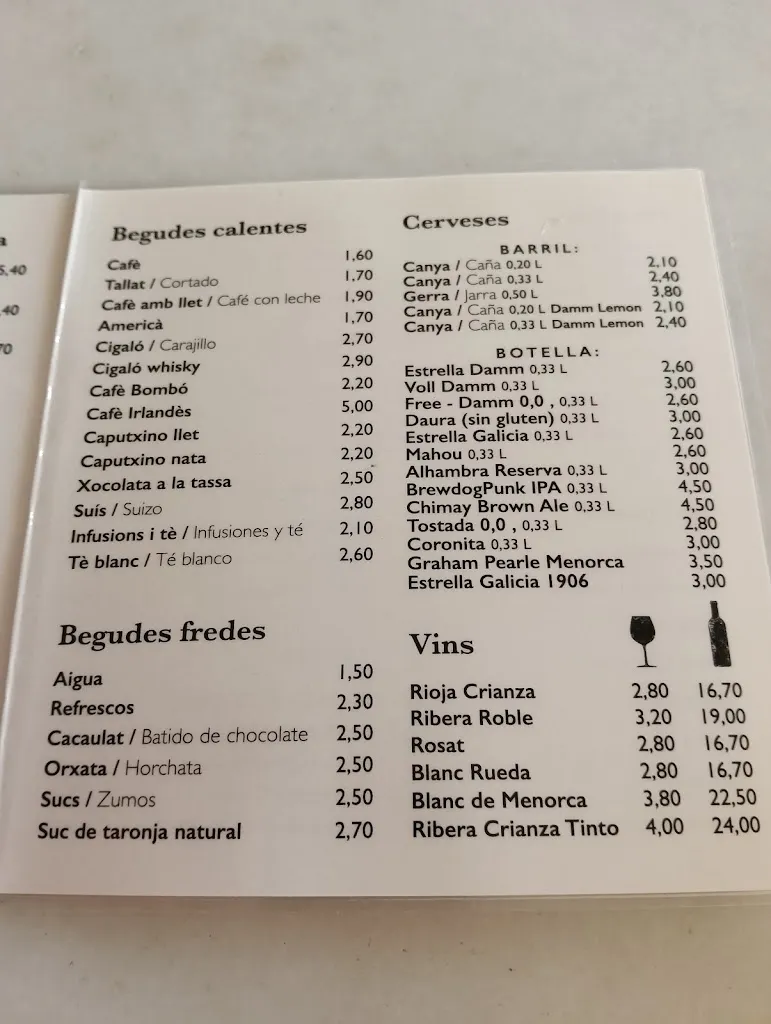 Menu_Bar Imperi_Ciutadella de Menorca_image_1