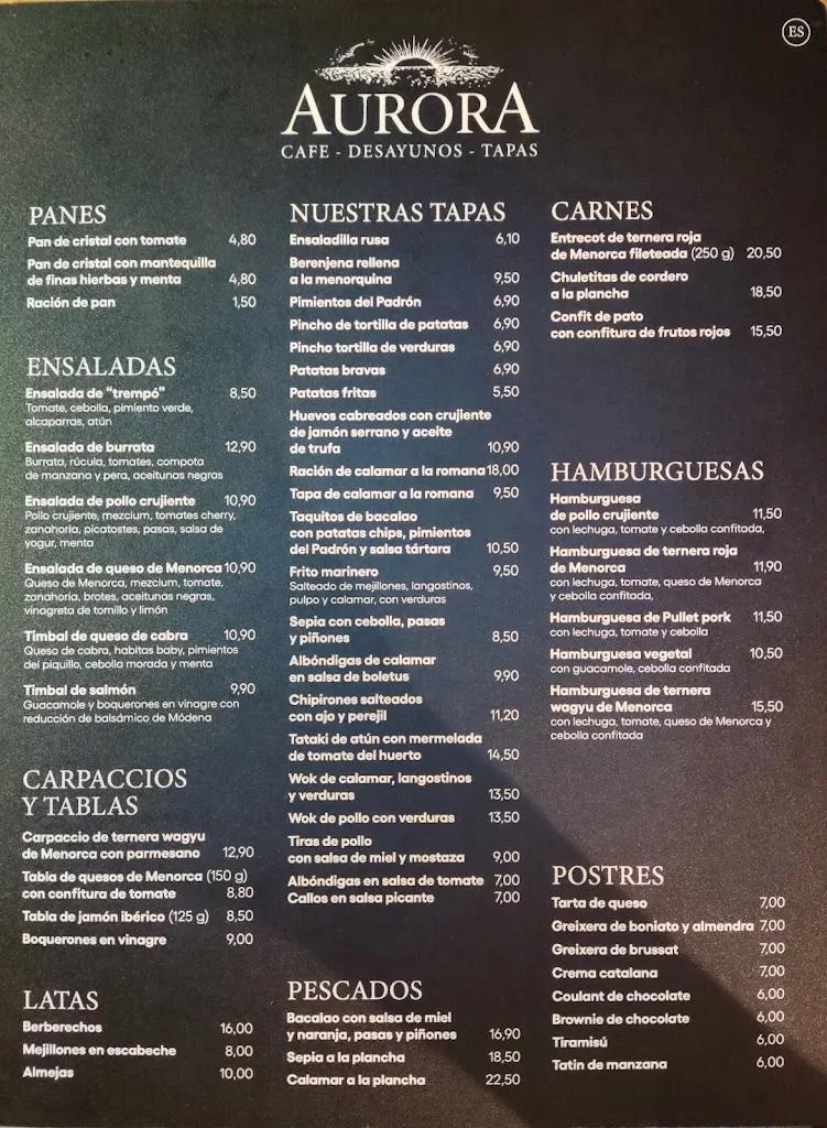 Menu_Restaurant Aurora_Ciutadella de Menorca_image_3