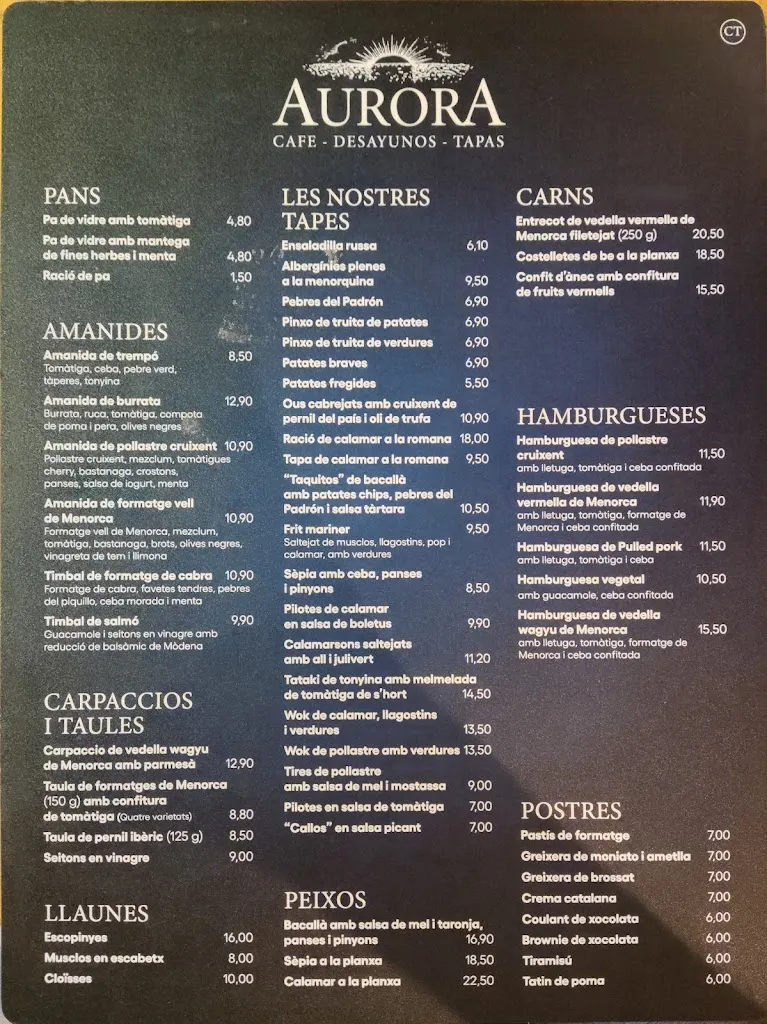 Menu_Restaurant Aurora_Ciutadella de Menorca_image_4