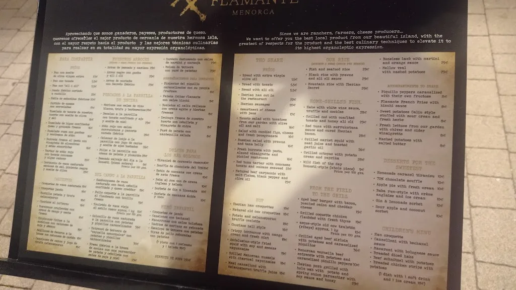Menu_Flamante Menorca_Ciutadella de Menorca_image_4