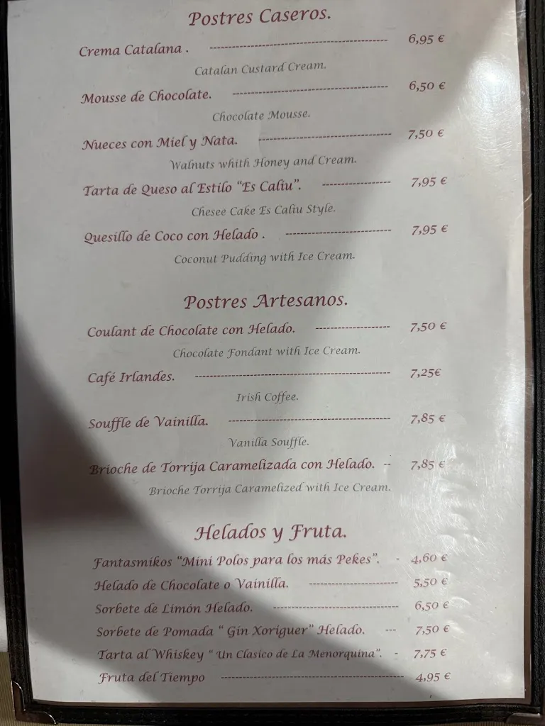 Menu_Restaurante Grill Es Caliu_Ciutadella de Menorca_image_4