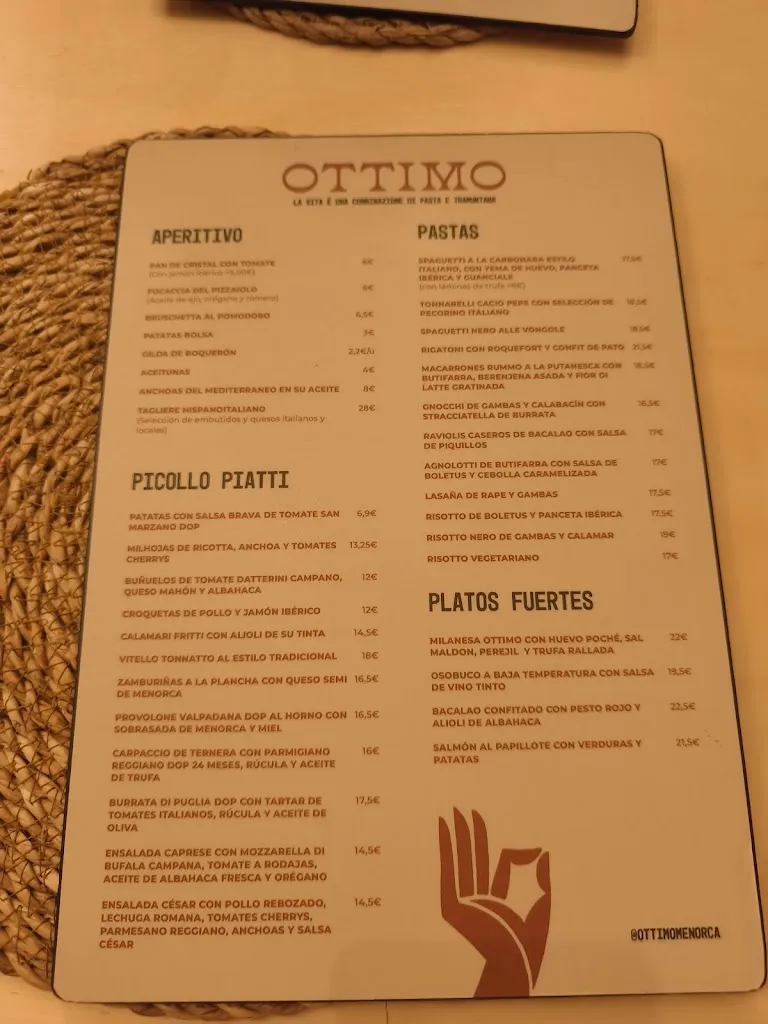 Menu_OTTIMO Menorca - Pizzeria Brunch Cocktails_Ciutadella de Menorca_image_4