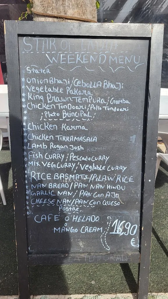 Menu_Restaurante Star of India_Campello el_image_3