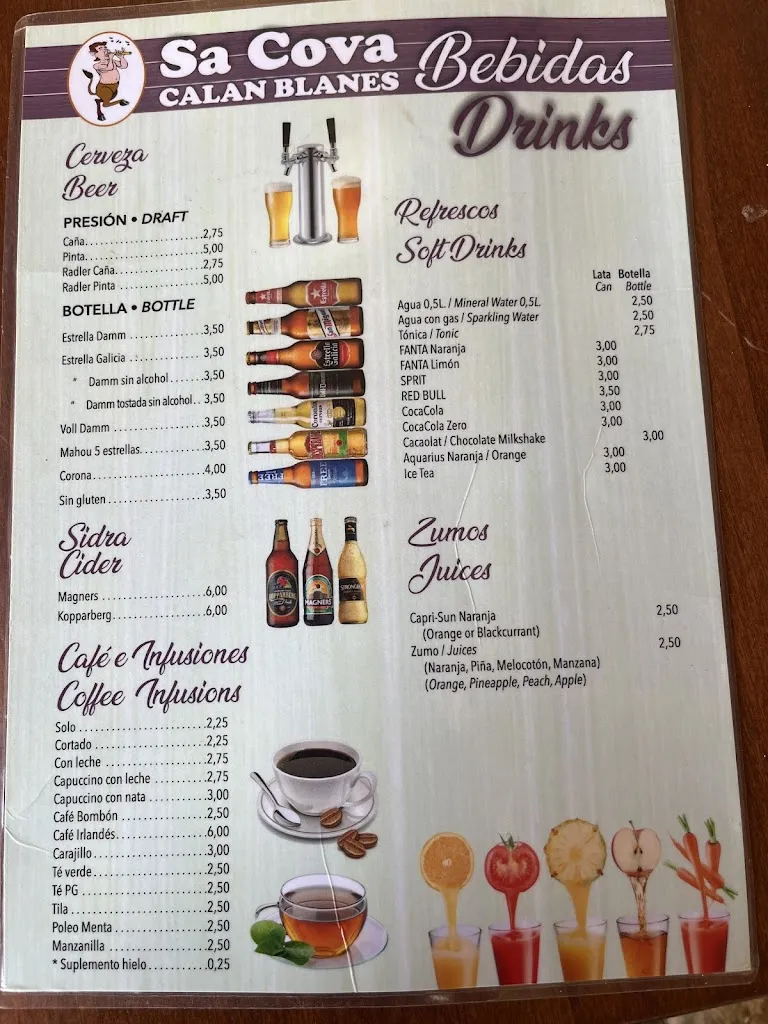 Menu_Sa Cova, Cala en Blanes_Ciutadella_image_1