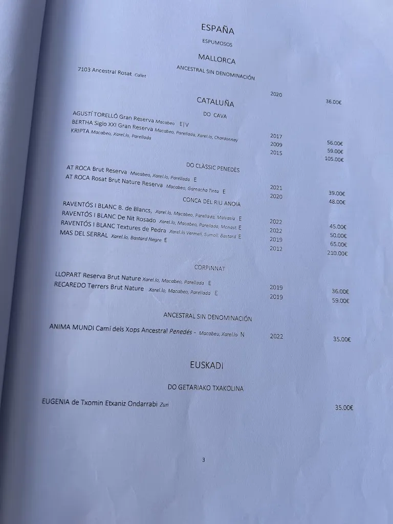 Menu_Restaurant Club Nàutic Portixol_Es Molinar_immagine_2