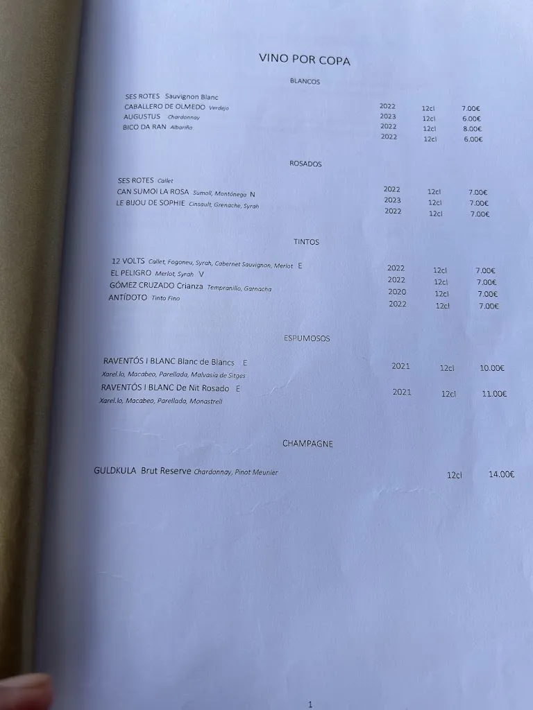 Menu_Restaurant Club Nàutic Portixol_Es Molinar_immagine_3