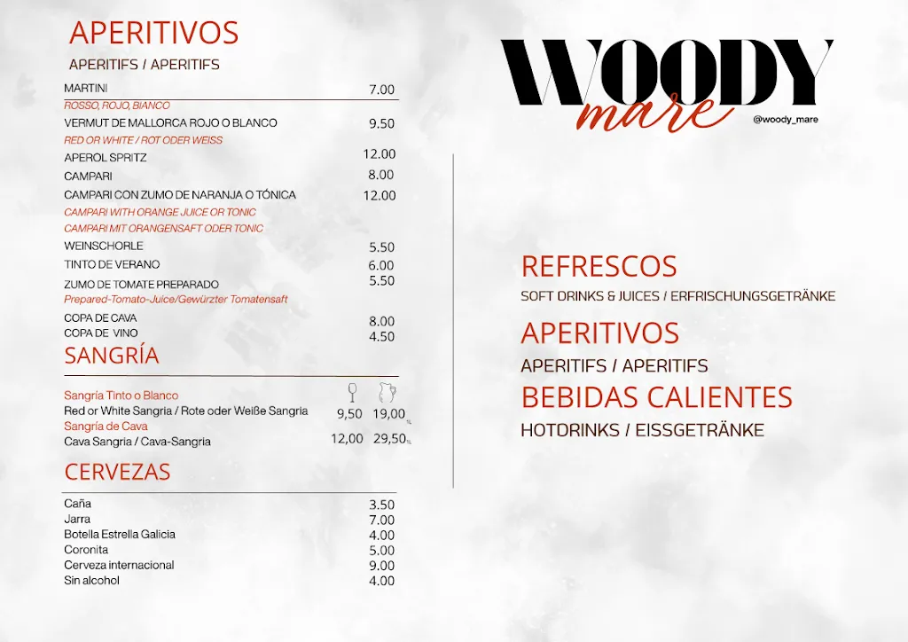 Menu_Woody Mare Italian Restaurant & Cocktail Bar_Es Molinar_image_2