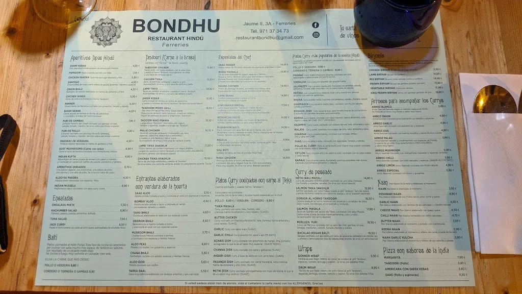 Menu_Restaurant Indi Bondhu_Ferreries_image_4