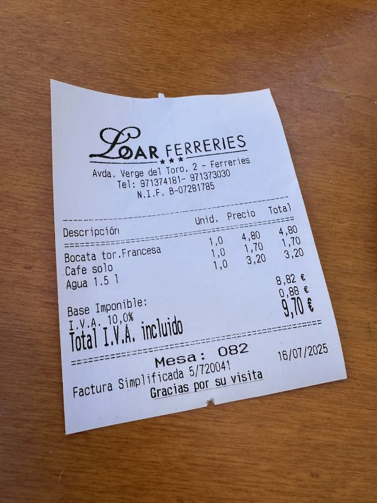 Food Review_Restaurant Loar Ferreries_Ferreries_review