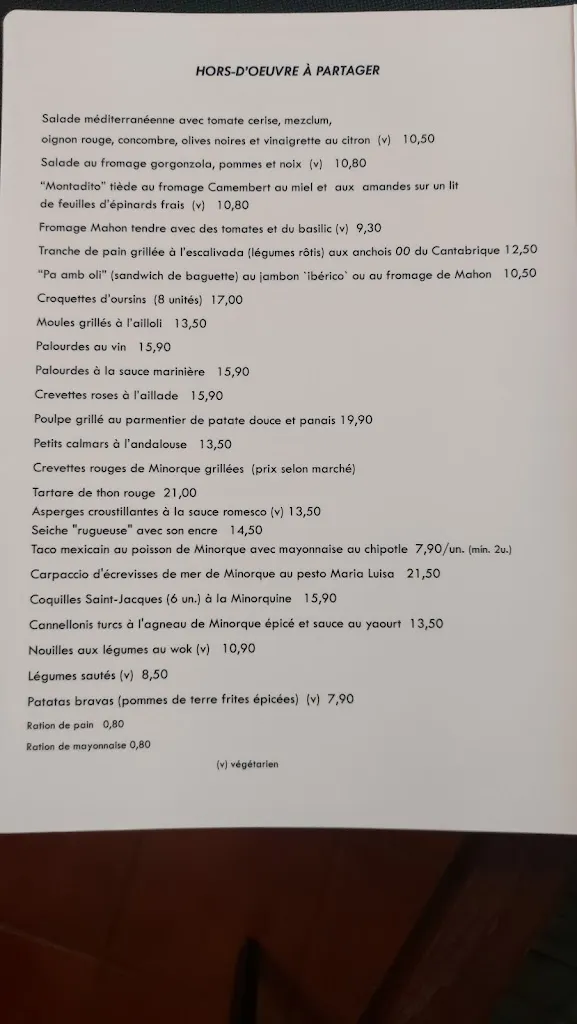 Menu_Restaurant Cala Mitjana_Ferreries_image_1