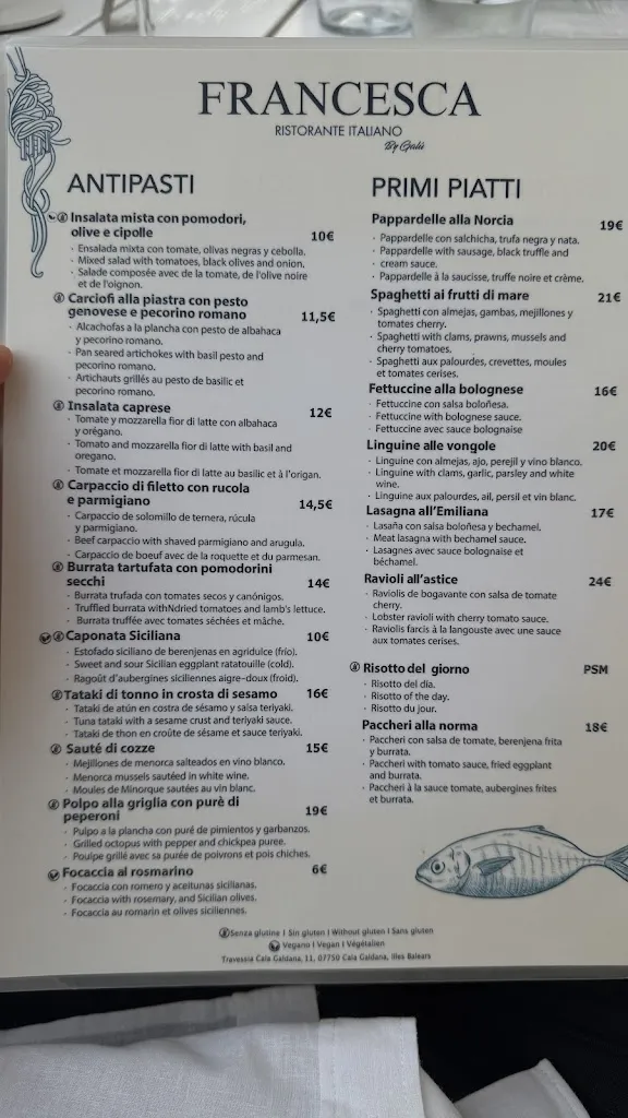 Menu_Francesca Ristorante Italiano_Ferreries_image_4