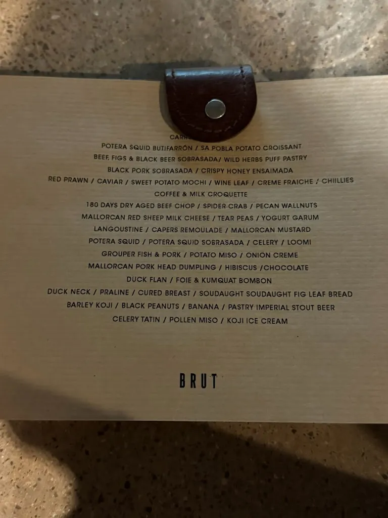 Menu_Brut restaurant_Llubí_image_1