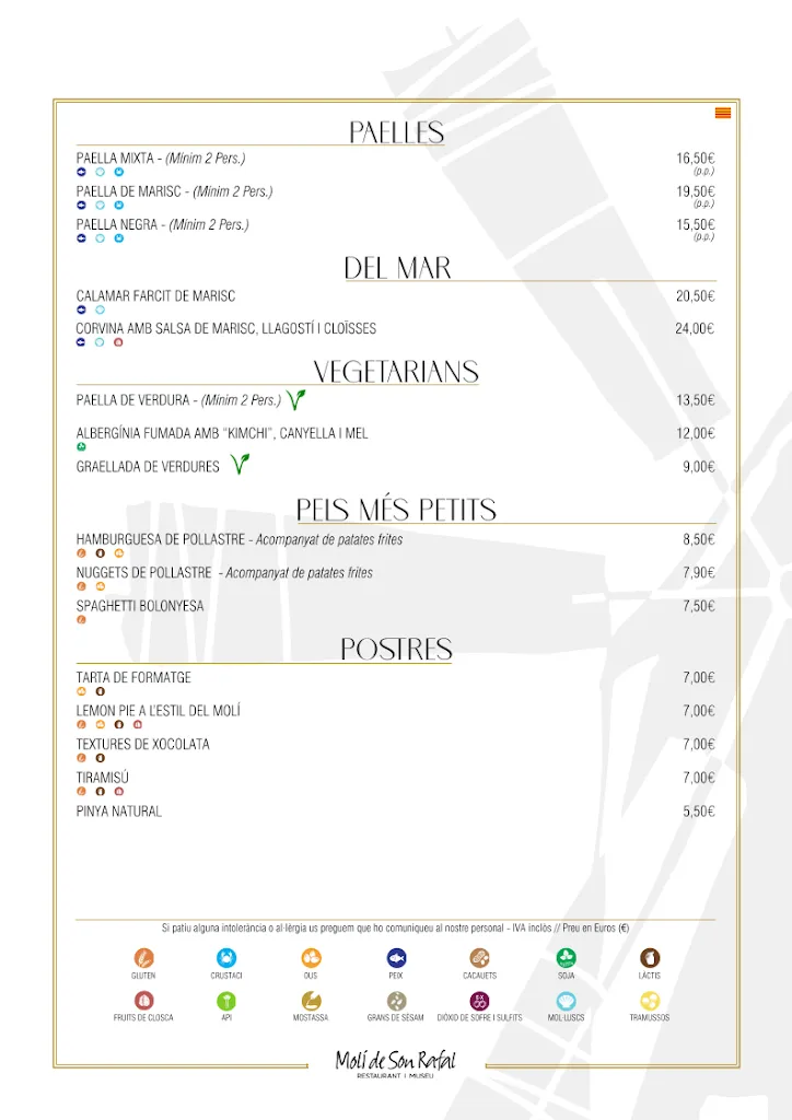 Menu_Restaurant Molí de Son Rafal_Llubí_image_3